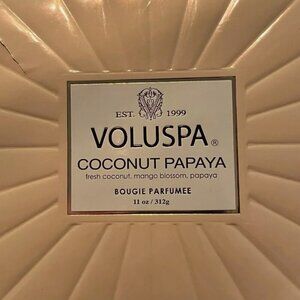 March Move Sale! Volupsa Coconut Papaya Candle (11 oz) (new, never been used!)